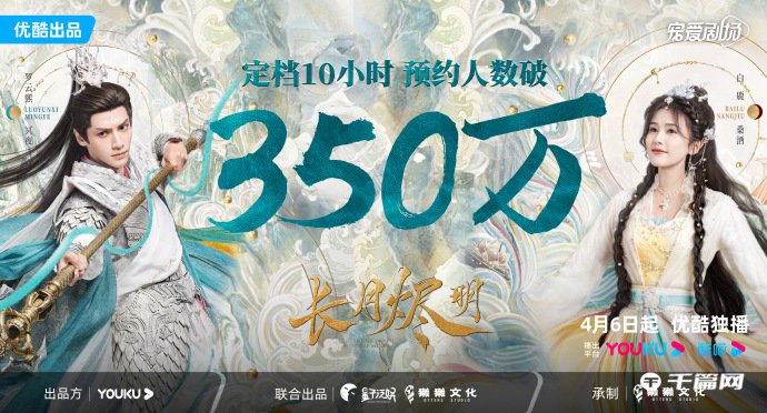 《长月烬明》预约人数破350万，发布一眼万年海报