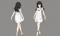 （专题）《最终幻想7重制版》儿童蒂法设定图 连衣裙天真可爱